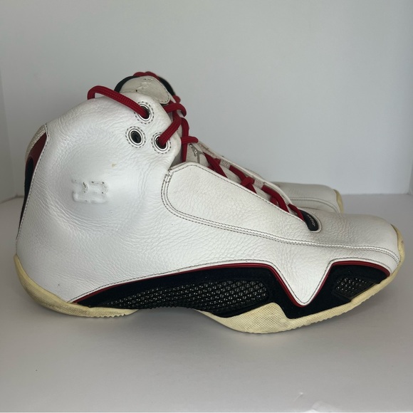 Size 10.5 Nike Air Jordan 21 OG White Varsity Red - Picture 2 of 10